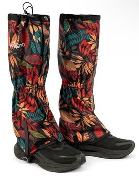 Leaf Print Waterproof Leg Gaiters Size L-XL